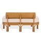 preview thumbnail 19 of 22, SAFAVIEH Couture Fowley 51.2-Inch Rattan Bench, Natural, Scandinavian - 51" W x 31" D x 25" H