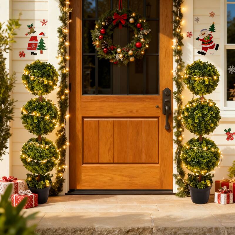 Artificial Boxwood Topiary Tree 3Ft/3.7Ft/4.2Ft