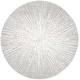 preview thumbnail 79 of 89, SAFAVIEH Evoke Juli Abstract Boho Burst Rug 5'3" Round - Dark Grey/Ivory - Round