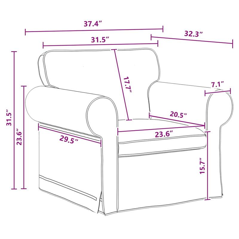 vidaXL Sofa 2 pcs Dark Grey in Fabric