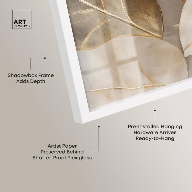Golden Cascades Shadowbox by Art Remedy