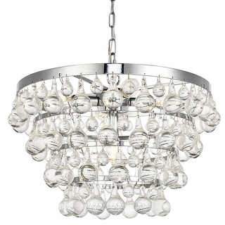 Elegant Lighting Kora 5 Light 17" Wide Crystal Pendant - Bed Bath ...