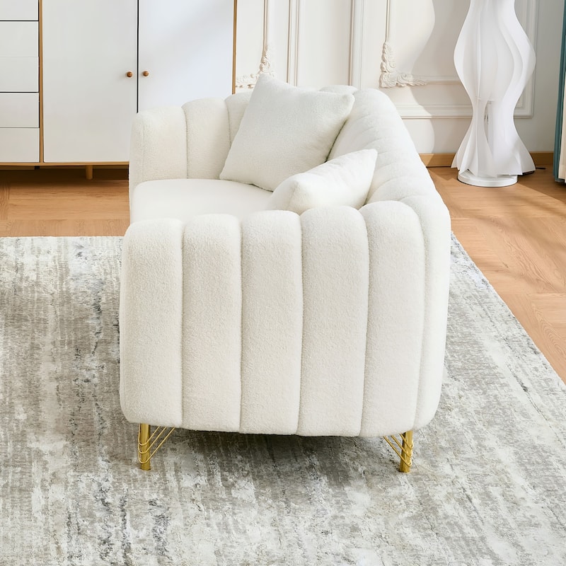 Loveseat Sofa,Luxury 2 Seater Deep Couch