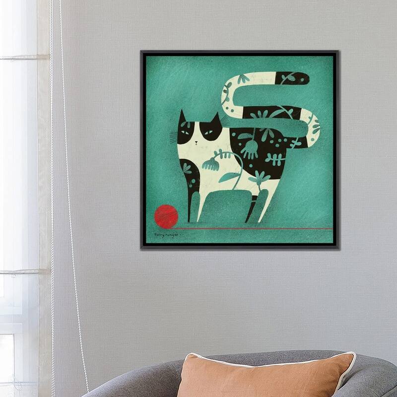 iCanvas "Red Yarn" by Terry Runyan Framed