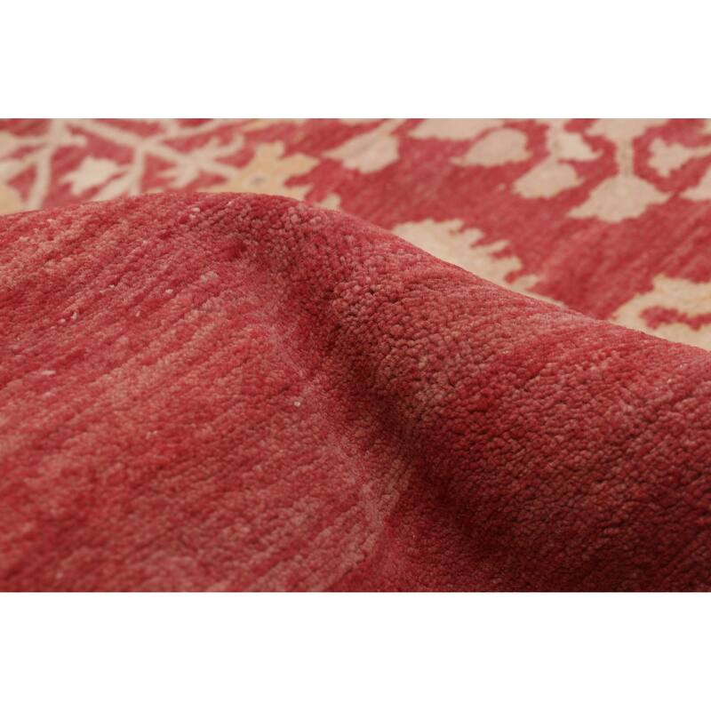 ECARPETGALLERY Hand-knotted Peshawar Finest Red Wool Rug - 7'10 x 10'1