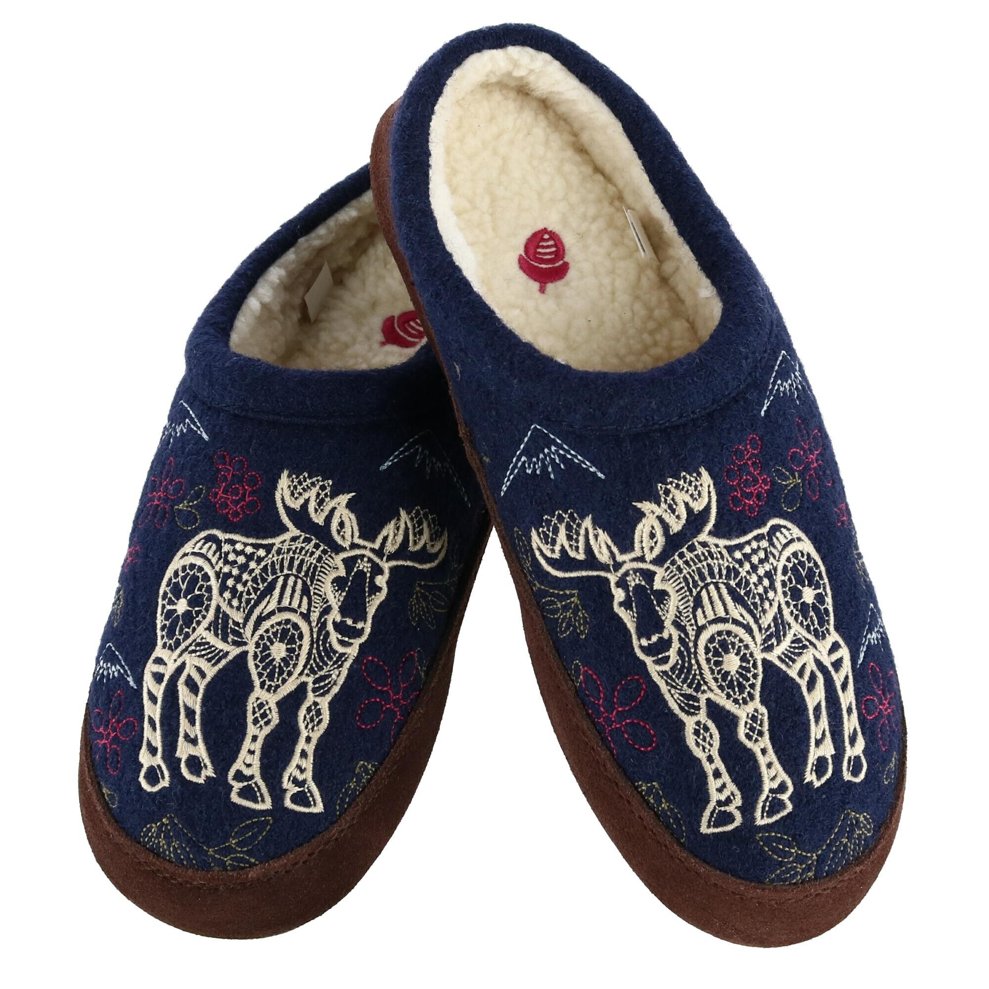 wool mule slippers