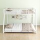preview thumbnail 18 of 18, Twin over Full Size Metal Bunk Bed, Heavy-duty with Guardrail