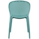 preview thumbnail 25 of 56, Modern Plastic Garden Patio Indoor or Outdoor Dining Stackable Chair UV Protected Armless With Dot Back Surf