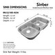 preview thumbnail 38 of 50, Sinber Undermount Double Bowl 304 Stainless Steel Kitchen Sink
