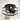 13-inch Matte Black Industrial Flush Mount Small Caged Fandelier Ceiling Fan with Remote and LED Light