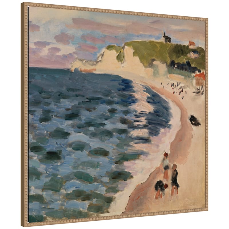 Kate and Laurel High Tide Pleine Mer 1920 Henri Mattise by Nostalgia Prints Framed Canvas Wall Art Print - 30x30