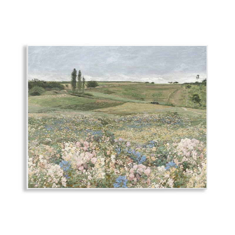Stupell Charming Pastoral Meadow View Wall Plaque Art Design By Amber Sterling - 14 x 11