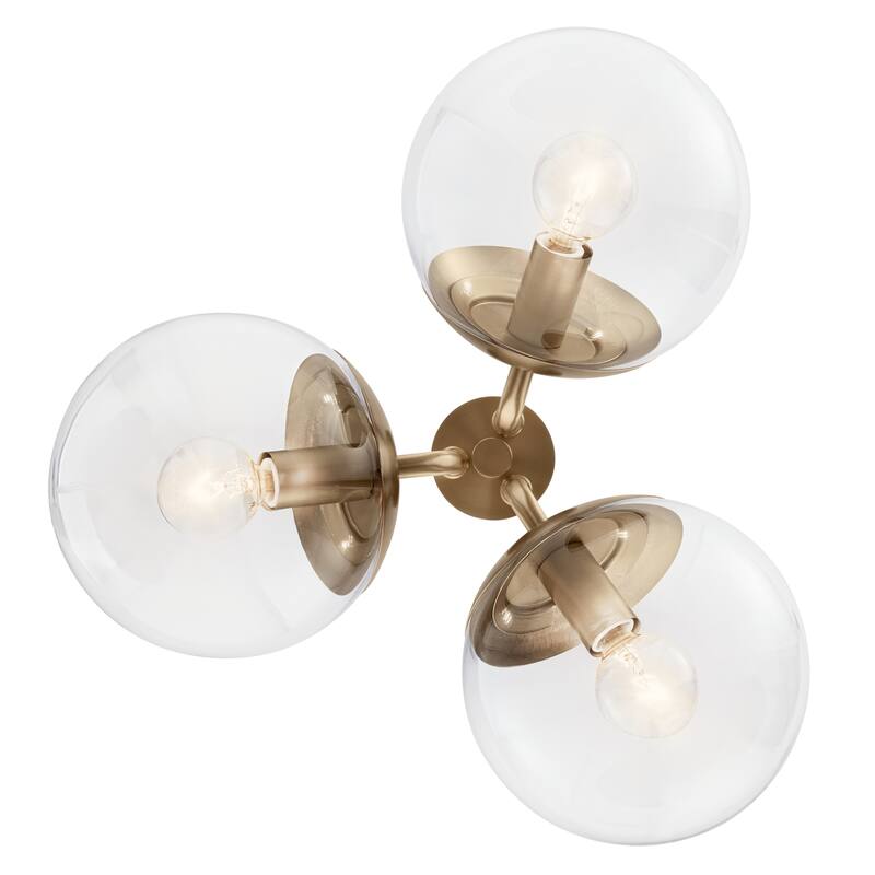Kichler Lighting Silvarious Clear Glass Convertible Chandelier