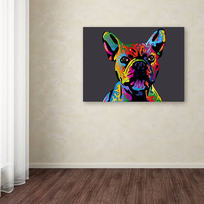 Michael Tompsett 'French Bulldog Grey' Canvas Art