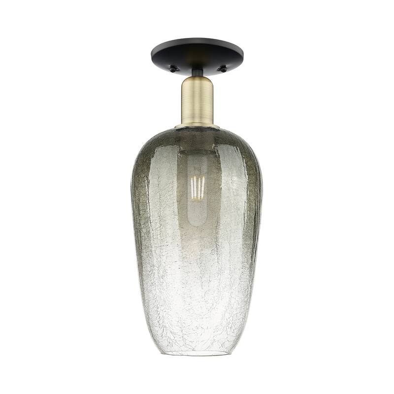 Innovations Lighting Downtown Urban - Brookhaven Flute - 1 Light 7" Semi-Flush Mount Light
