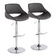 preview thumbnail 7 of 144, Silver Orchid Svellingen Adjustable Bar Stool with Rounded T Footrest - Set of 2