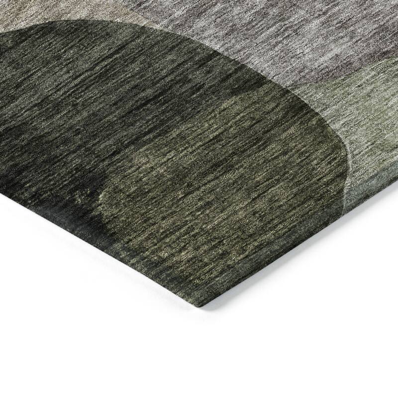 HomeRoots Abstract Transitional Rectangle Outdoor Rug