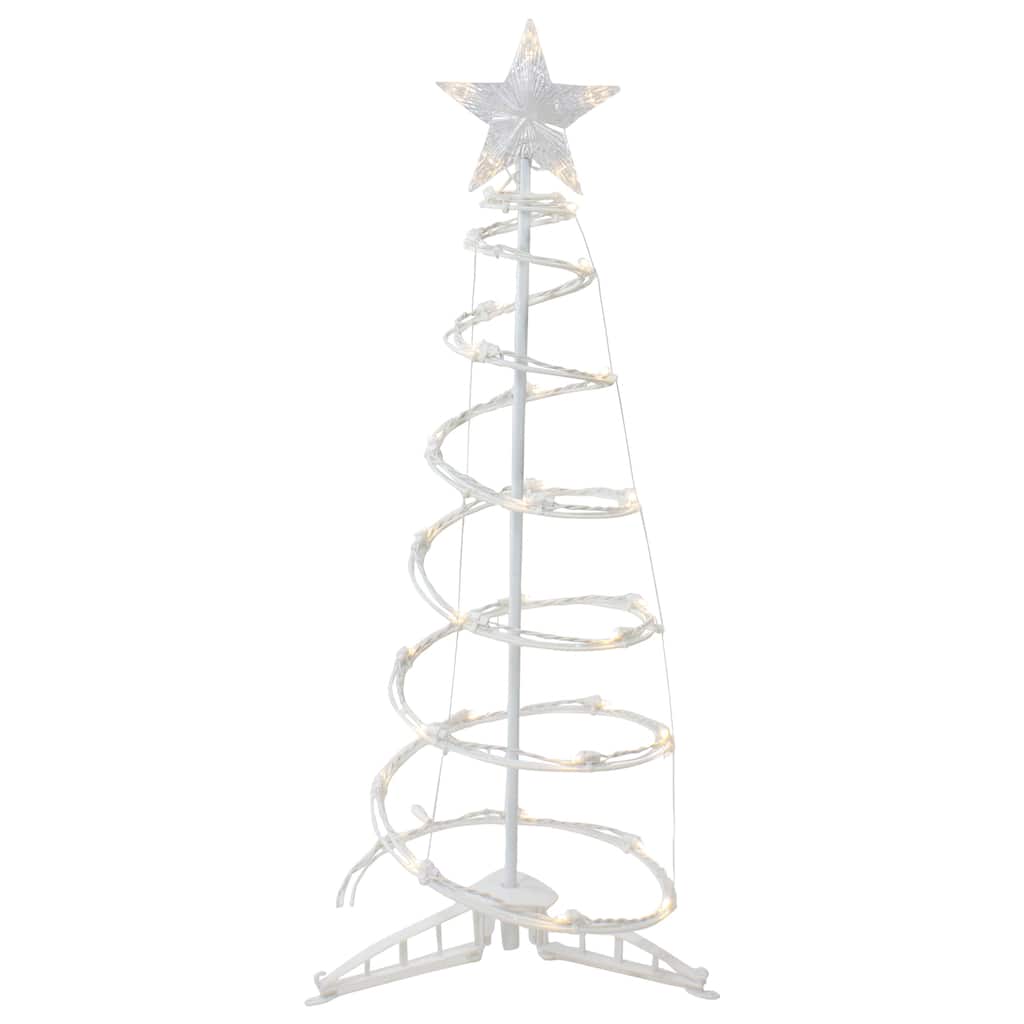 3ft LED Lighted Spiral Cone Tree Outdoor Christmas Decoration - 36"