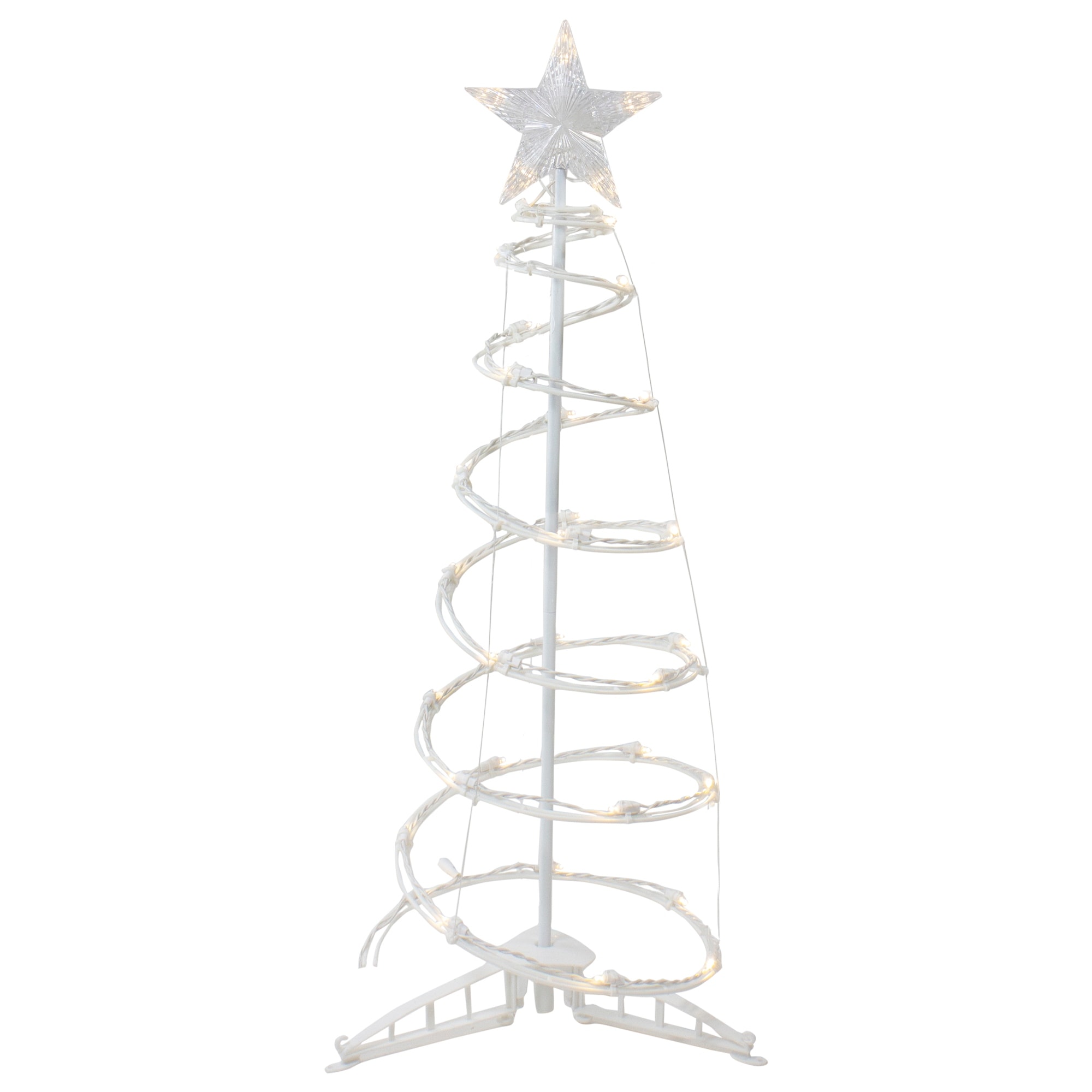 3ft LED Lighted Spiral Cone Tree Outdoor Christmas Decoration - 36"