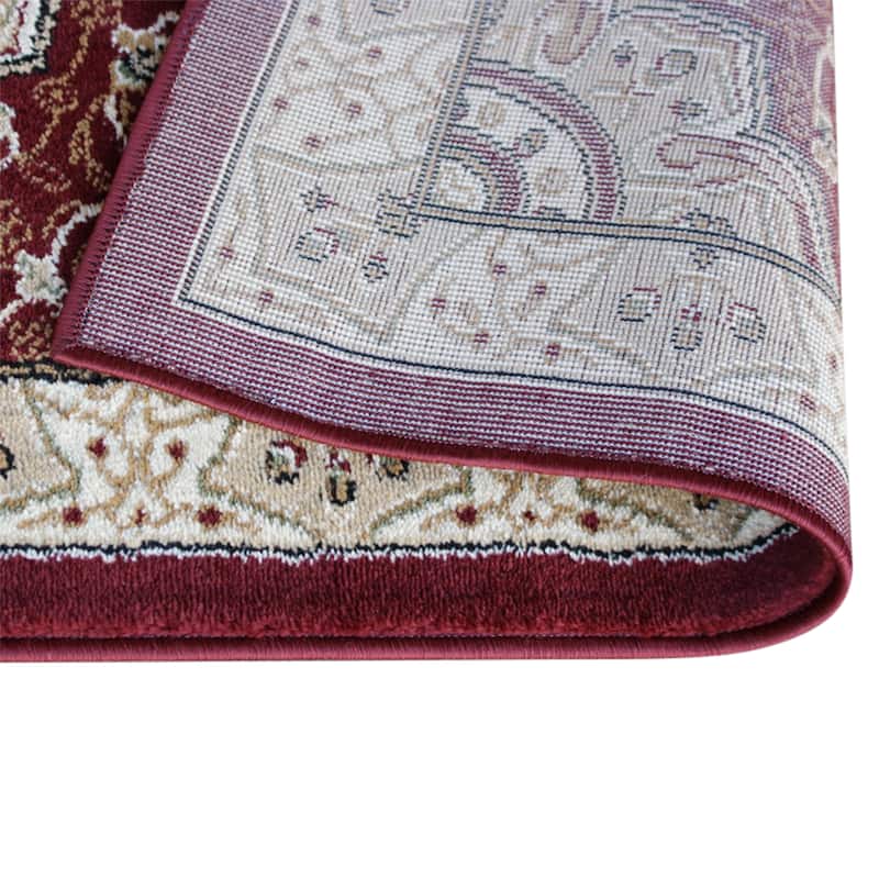 Medallion Motif Traditional Persian Style Olefin Area Rug