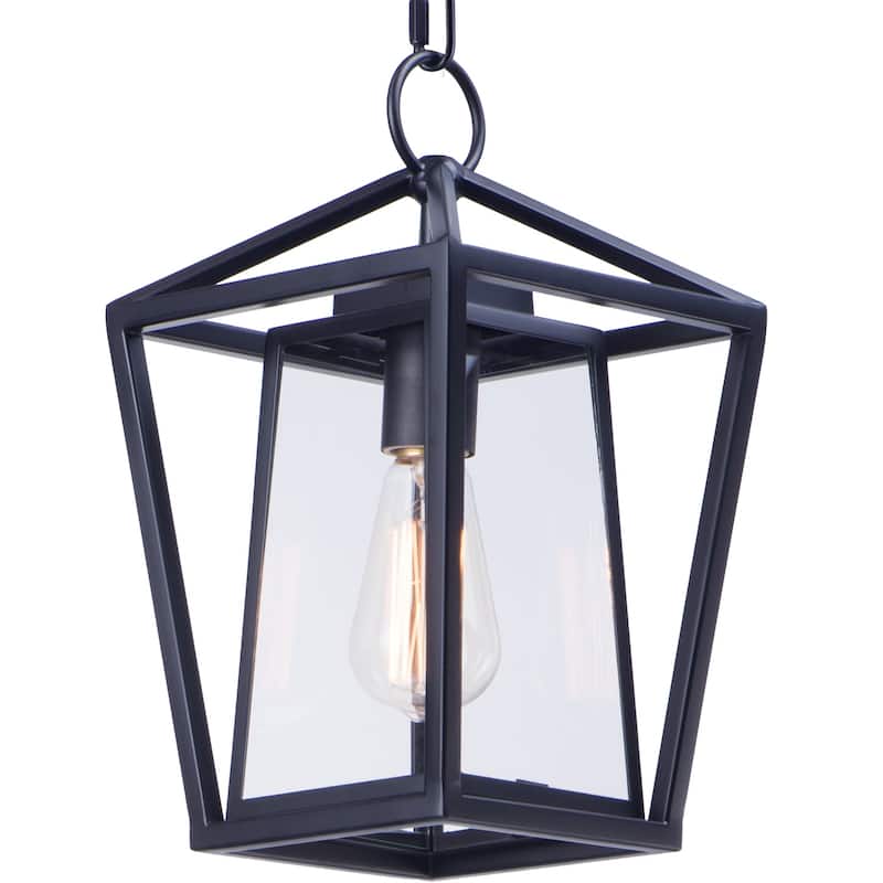Maxim Artisan Single Light 8" Wide Outdoor Pendant - Black