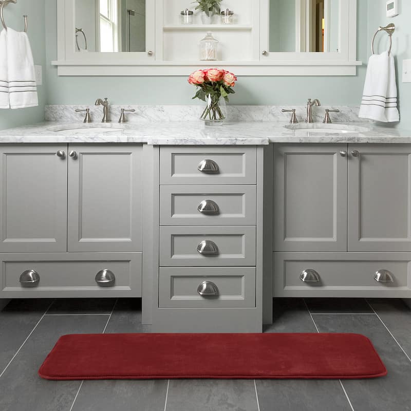 Sweet Home Collection Memory Foam No Slip Back Bath Mats