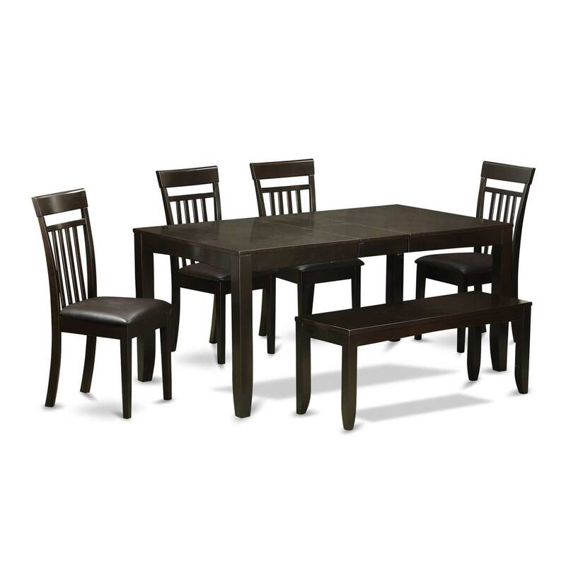 Dinette Set Table with Chairs - Kitchen Dining Room Set - Solid Wood Table and Chair Set