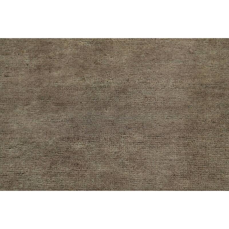 Green & Beige Gabbeh Modern Foyer Rug Handmade Wool Carpet - 2'8"x 4'1"