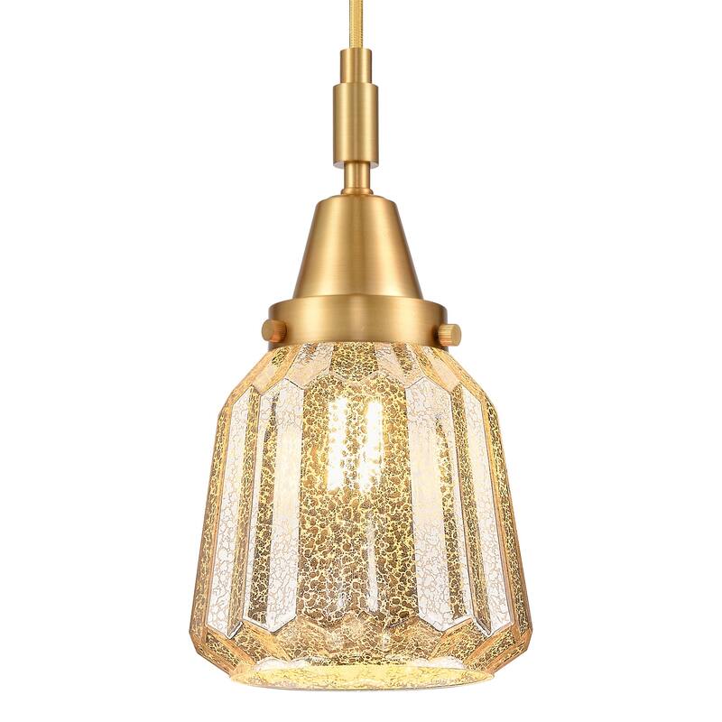 Innovations Lighting 447-1P-G146 Chatham 7" Wide Mini Pendant with - Satin Gold