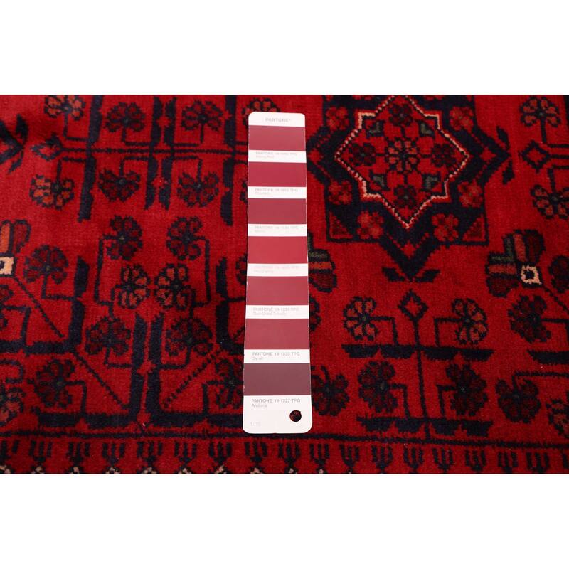 ECARPETGALLERY Hand-knotted Finest Khal Mohammadi Red Wool Rug - 4'5 x 6'6