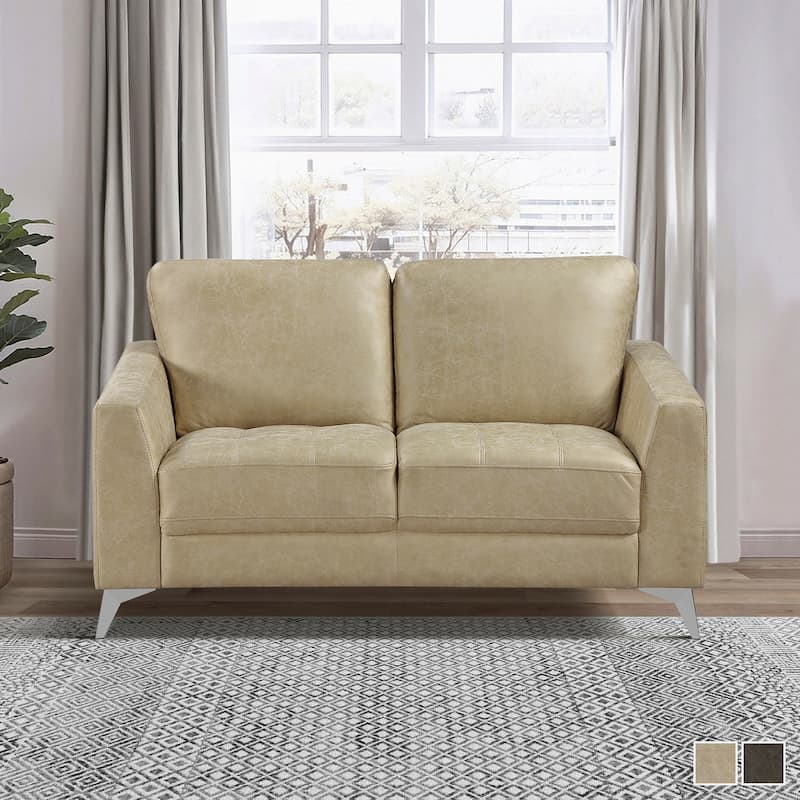 Cressey Microfiber Living Room Loveseat