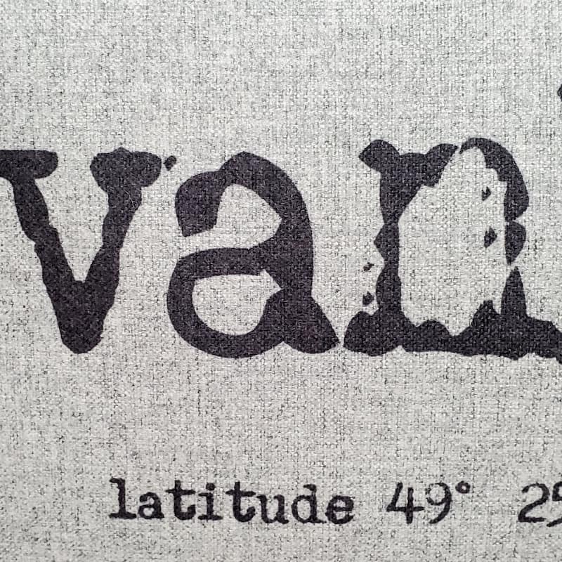 Vancouver Felt Coordinates Throw Pillow