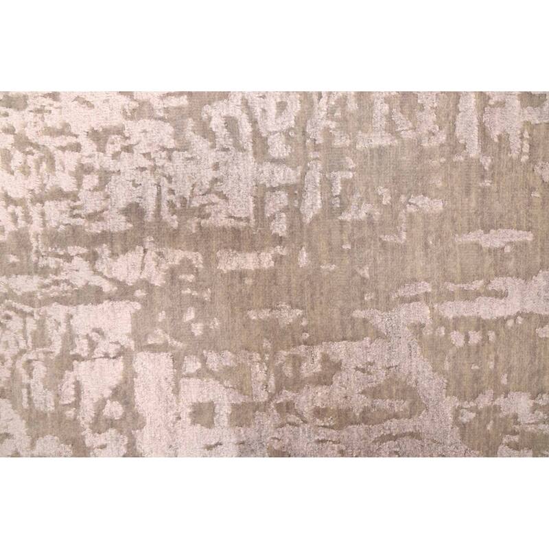 ECARPETGALLERY Hand-knotted Legacy Grey Silk, Wool Rug - 2'7 x 9'11