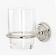 preview thumbnail 1 of 4, Alno Charlie's Wall Mounted Glass Tumbler with Brass Mounting Bracket