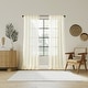 preview thumbnail 6 of 12, Indigo Road by Egypt Sherrod Nahla Cotton Sheer Rod Pocket 1-Piece Curtain Panel, Single Panel