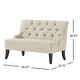 preview thumbnail 12 of 56, Nicole Polyester Blend Fabric Settee by Christopher Knight Home - 29.25"L x 43.75"W x 30.50"H