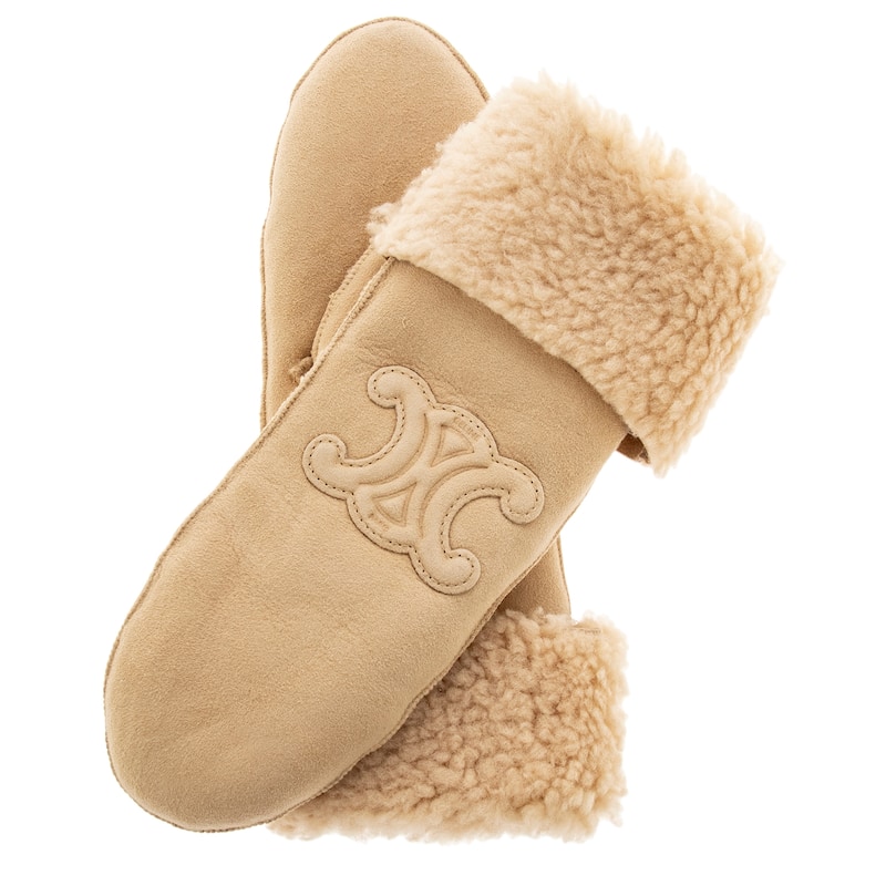 Celine Triomphe Mittens - XS