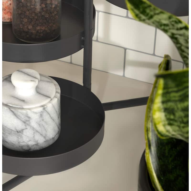 Kate and Laurel Finn Tiered Tabletop Planter - 7.25x7.25x10
