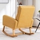 preview thumbnail 66 of 171, HOMYKA 28" Wide Rocking Chair for Nursery with Solid Wood Leg