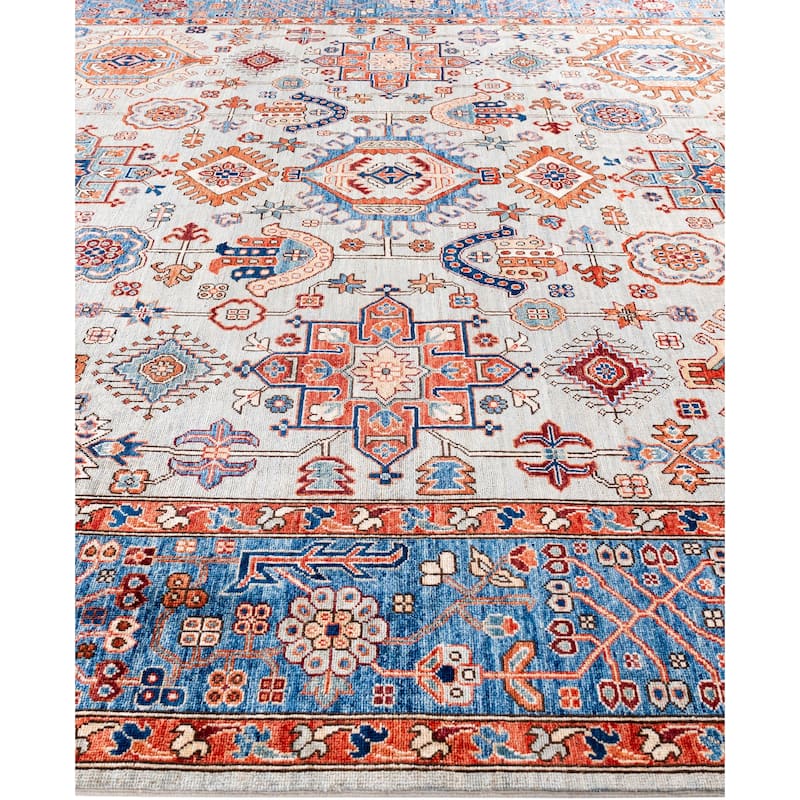 Serapi One-of-a-Kind Hand-Knotted Area Rug - Gray - 9' 1" x 12' 0"