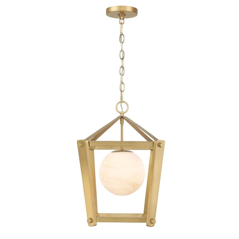 Minka Lavery 3784 Shimmer 13" Wide Pendant with Etched Opal Glass