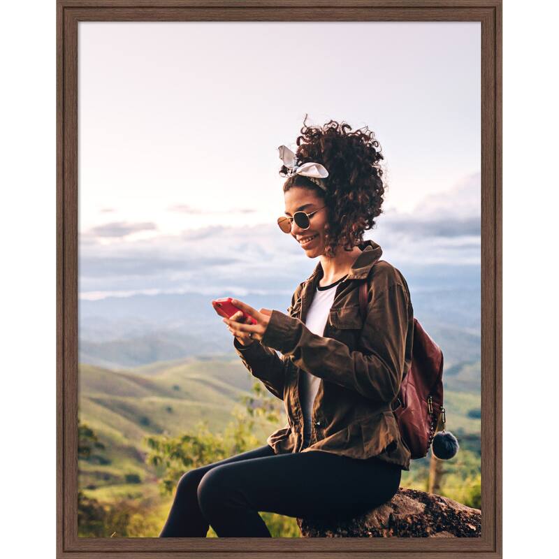 Florence Gold Framed Picture Frame, Photo Frame - 22x28 - Florence Medium Brown