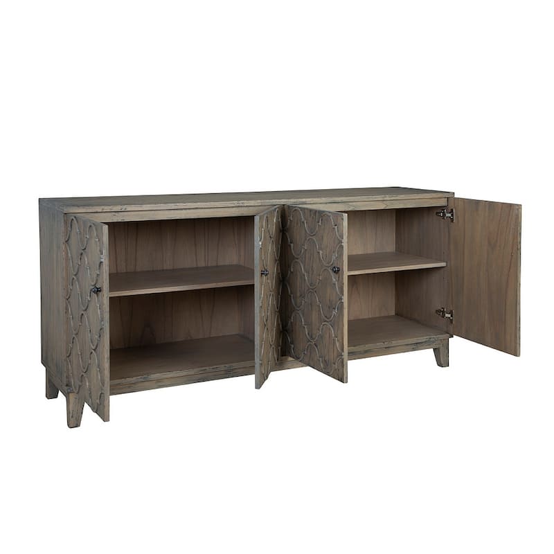 Furniture Classics Solid Wood Pearl Sideboard Buffet Server - Brown