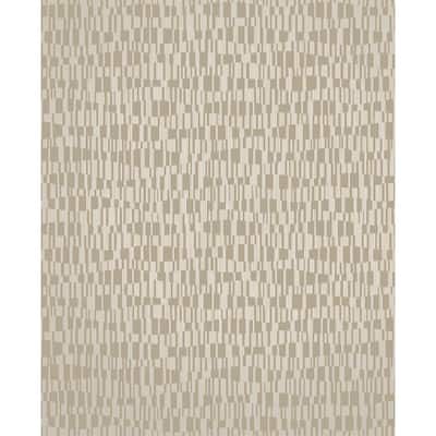 Atonal Taupe Stripe Wallpaper - 20.5in x 396in x 0.025in