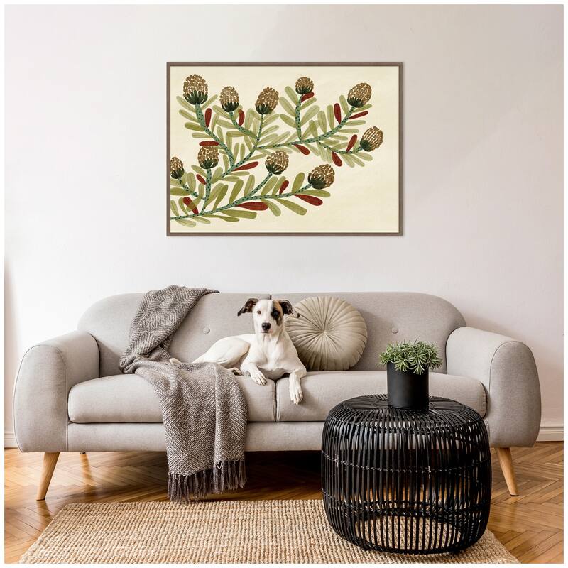 Kate and Laurel Natures Charm No. 2 by Nikita Jariwala Framed Canvas Wall Art Print