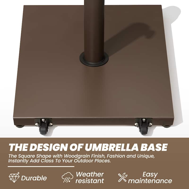 Patio Outdoor Market Umbrella Holder Base 40/55 Pound Square Stand for Pole Umbrella
