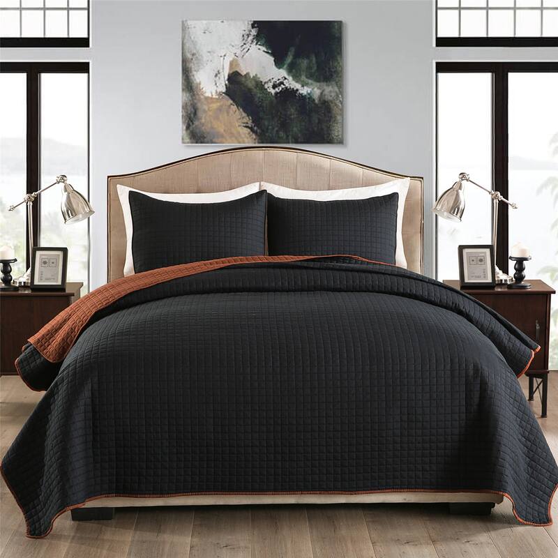 3-piece Reversible Bedspread Set