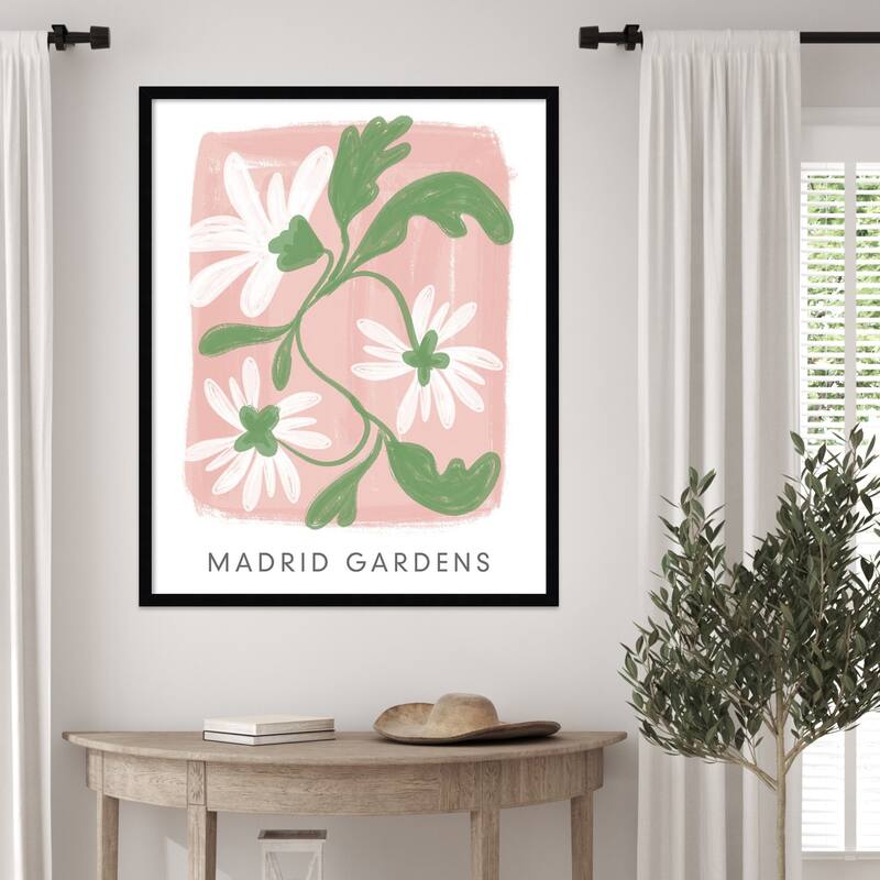 Madrid Gardens by Lucille Price Wood Framed Wall Art Print