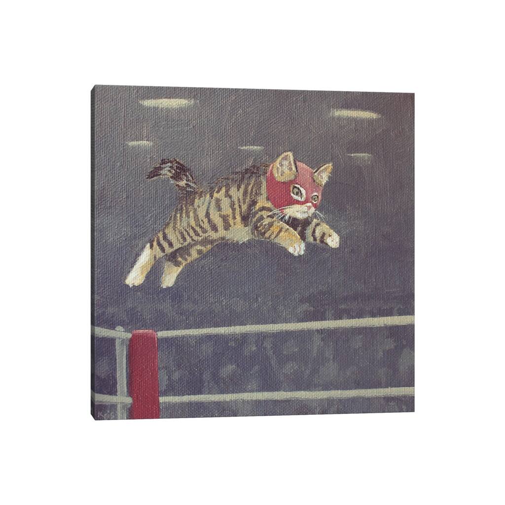 iCanvas "Luchador Kitty" by Kris Chavez Canvas Print