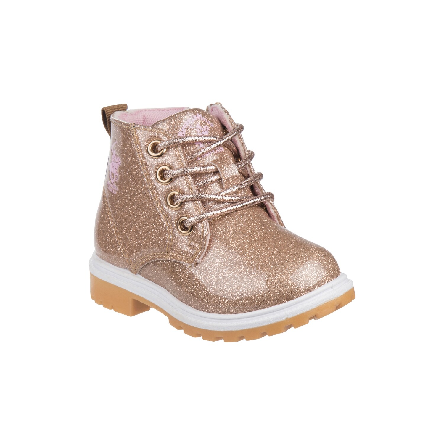girls glitter lace up boots